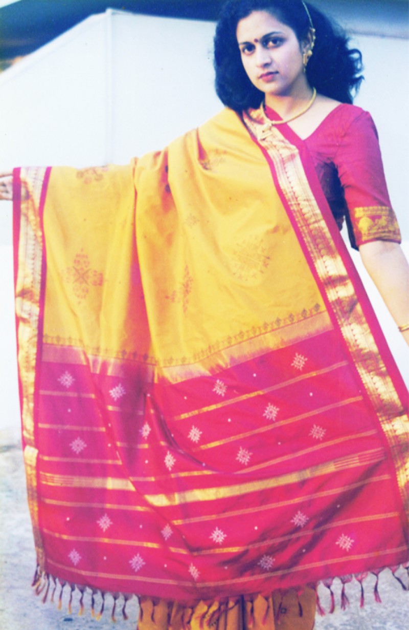 Pure Silk Kanchi Saree with embroidery